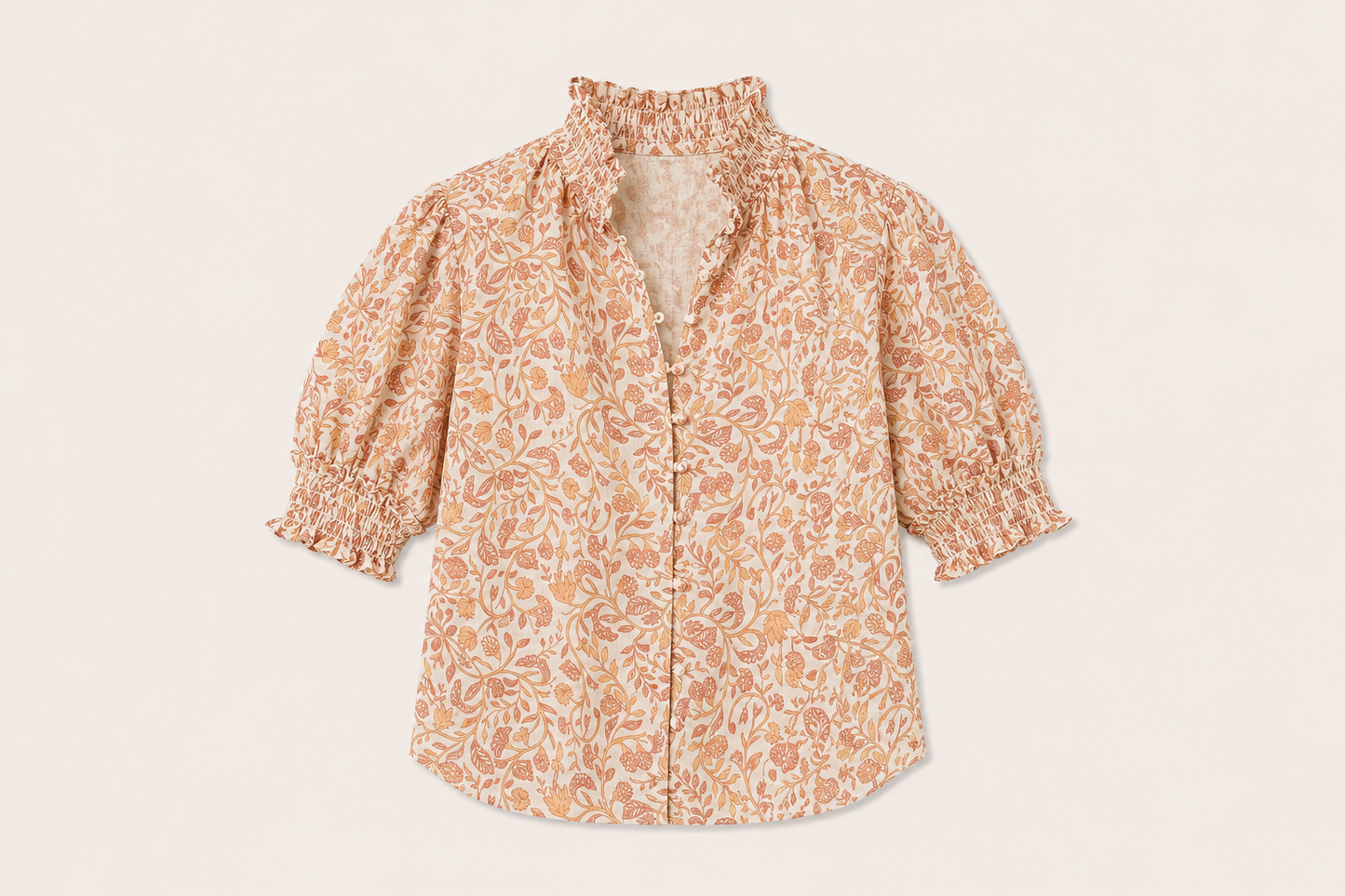 FLOWER RAMIE BLOUSE