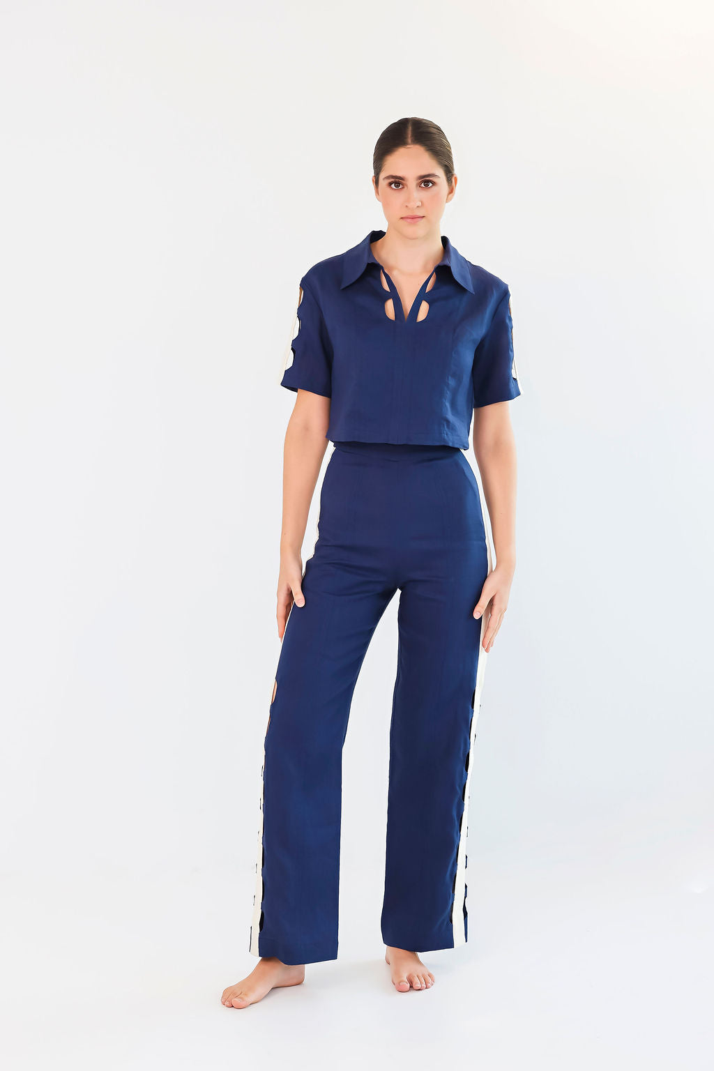 LUNAR CUT-OUT PANT | NAVY